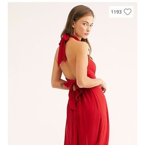 Free people maxi halter dress